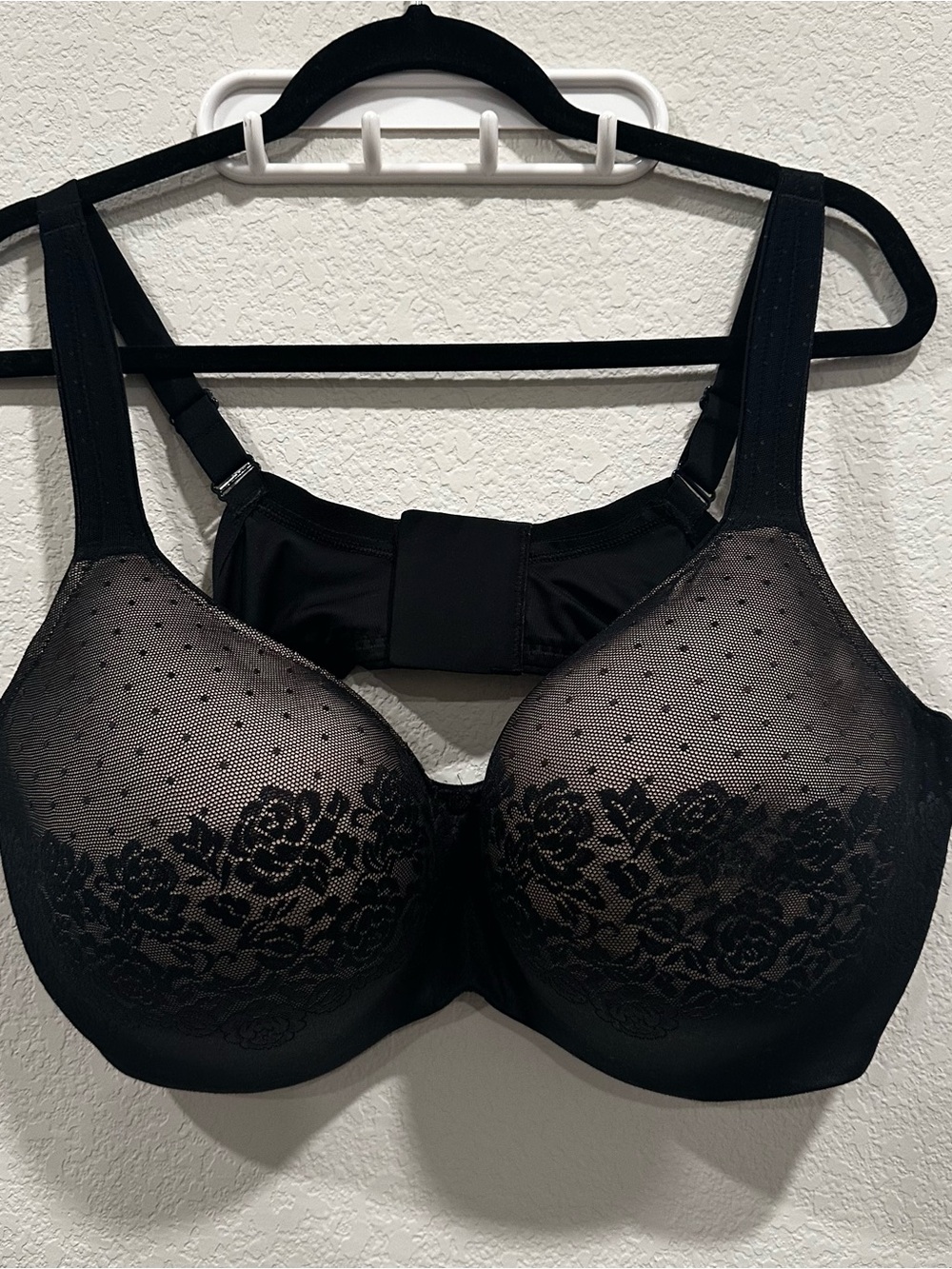 Soma Black Lace Underwire Full Coverage Bra 42DDD